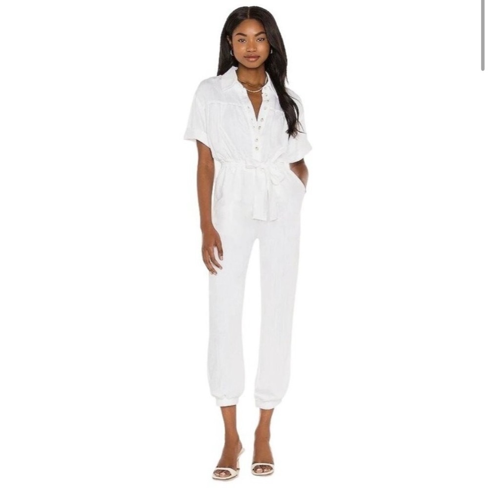 Camila Coelho Everlee Jumpsuit in White Size XS